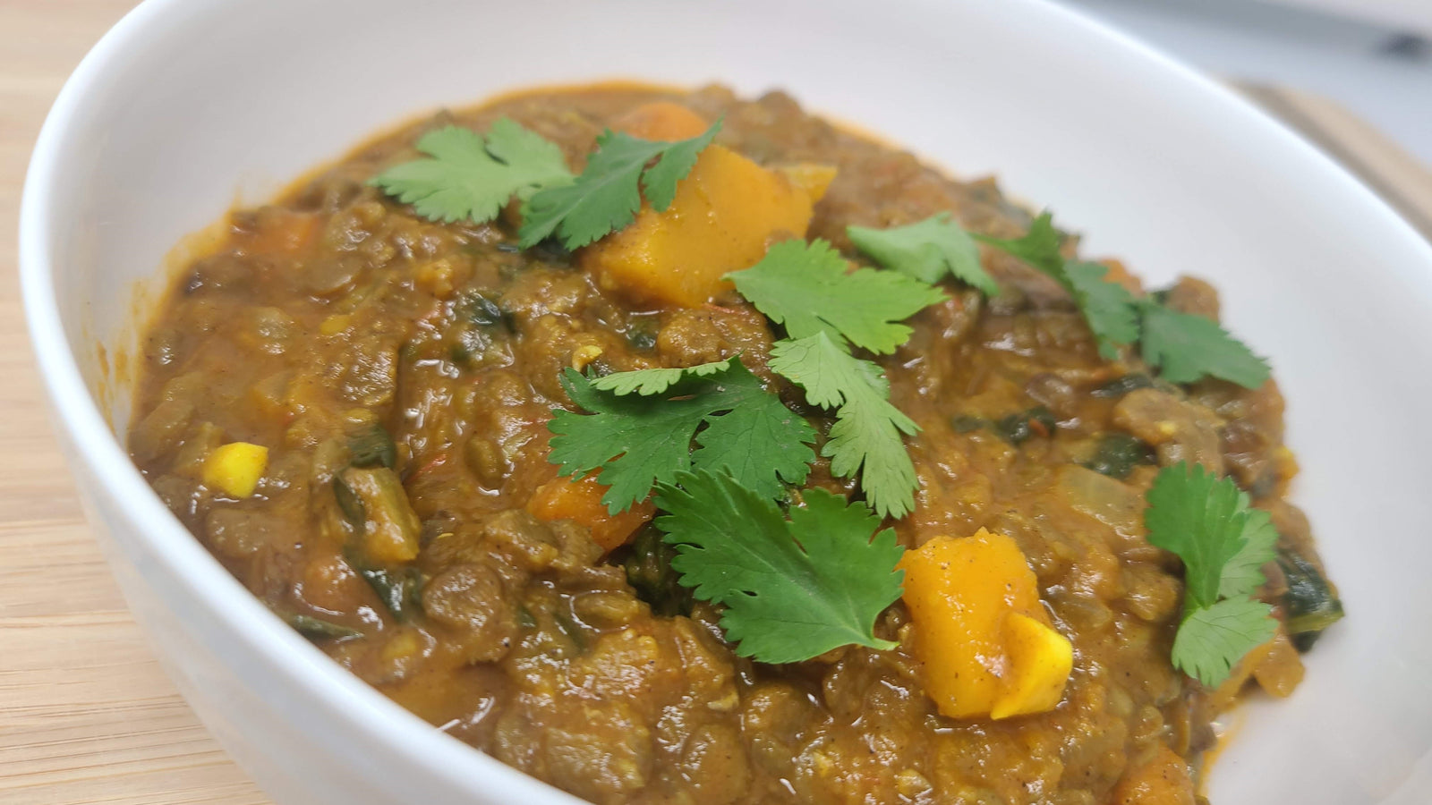 Moroccan Lentil Butternut Squash Soup