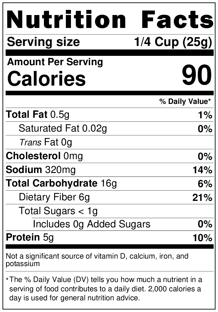 Pinto/Mayocoba Bean Flakes, Seasoned