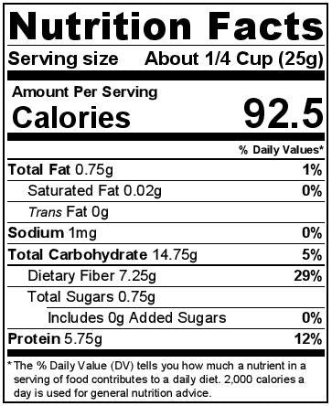 Navy Bean Flakes, No Salt - Garden Valley Foods