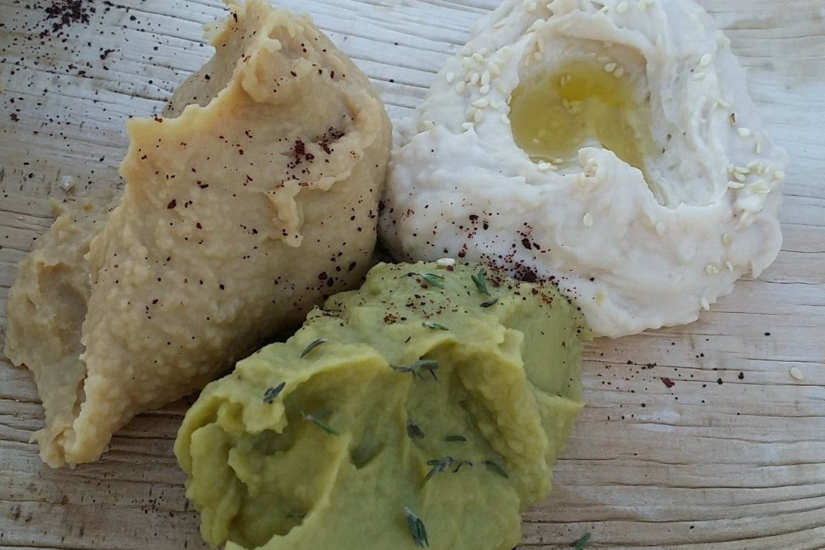Hummus - Navy Bean, Garbanzo Bean, and Green Pea