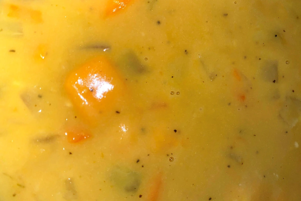 Yellow Pea Flakes, Seasoned with Turmeric